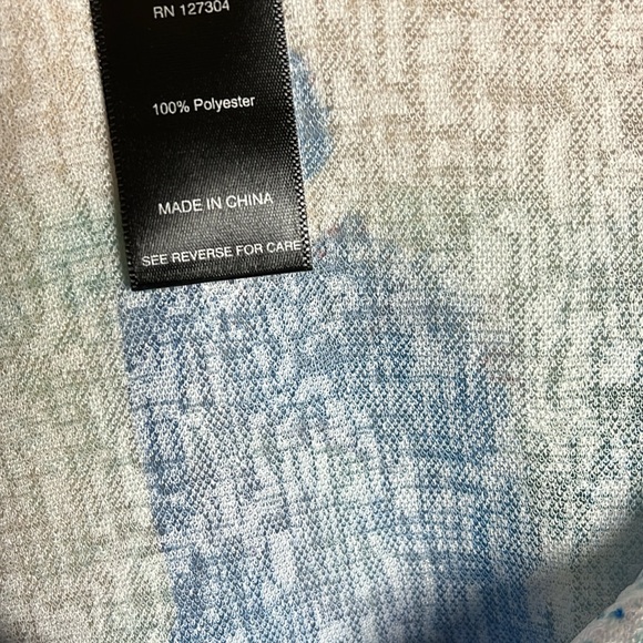 Ali Miles Lagenlook Multicolor Patterned Collared Button Front Blouse Sz XL - Picture 8 of 8